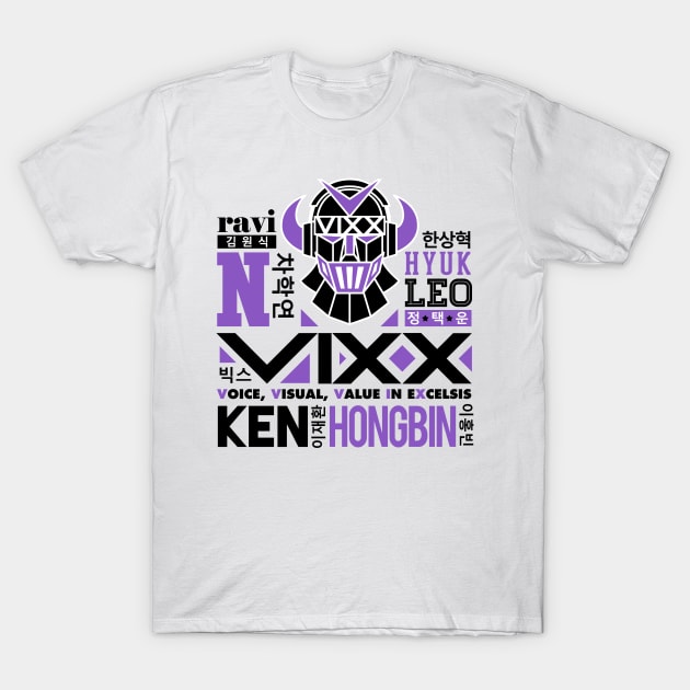 VIXX Collage T-Shirt by skeletonvenus